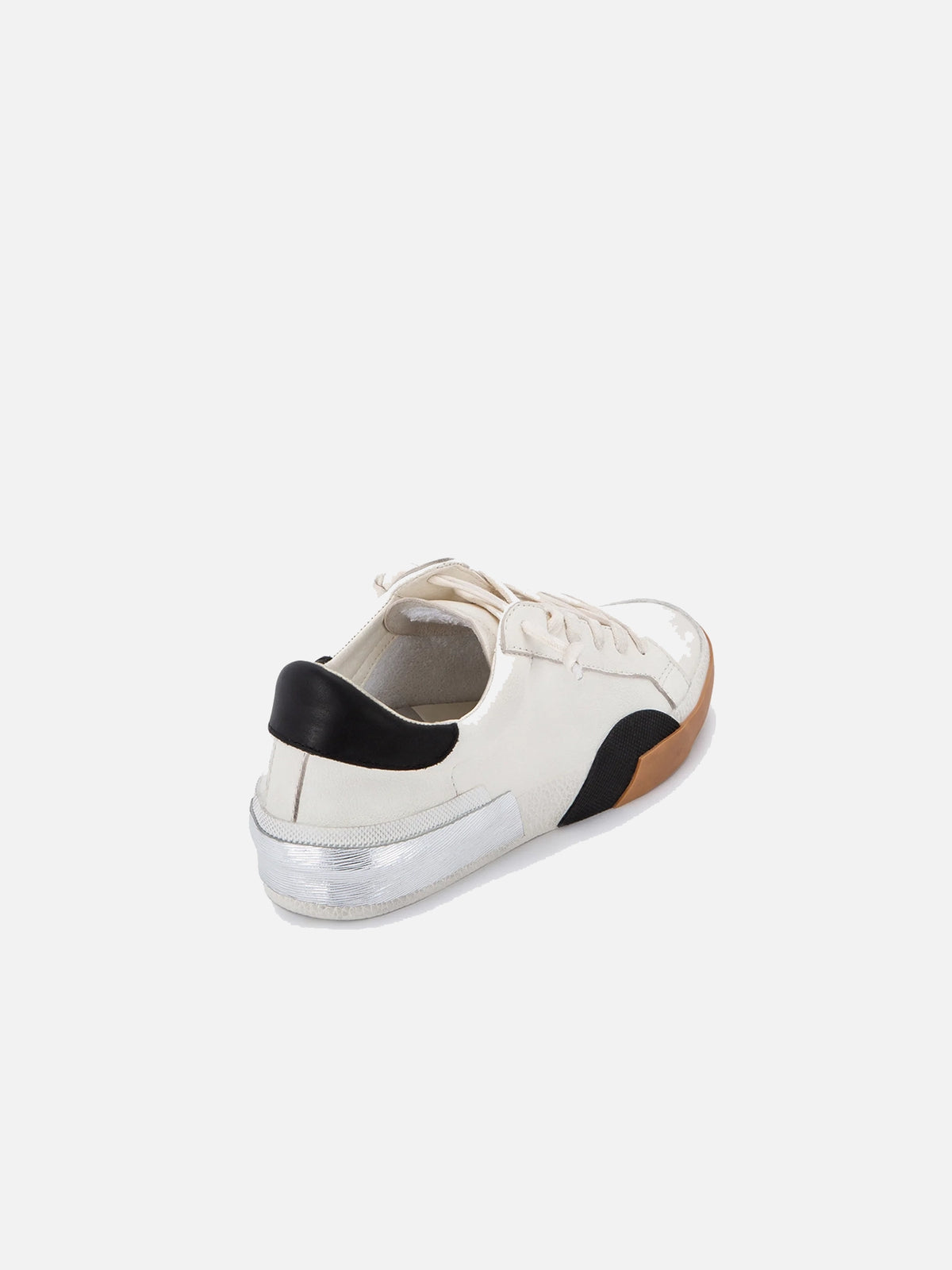 dolce vita zina colorblock sneakers in black and white leather