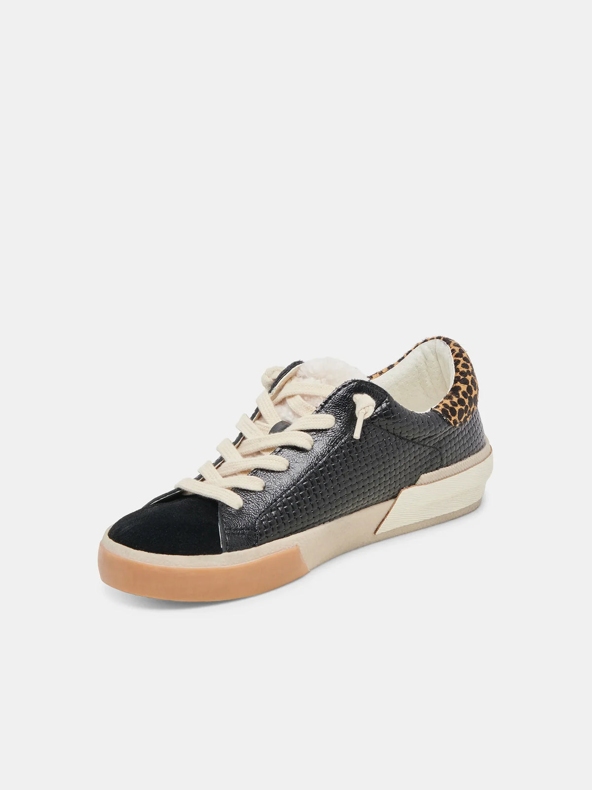 Dolce Vita Zina Woven Plush Sneaker Black Multi