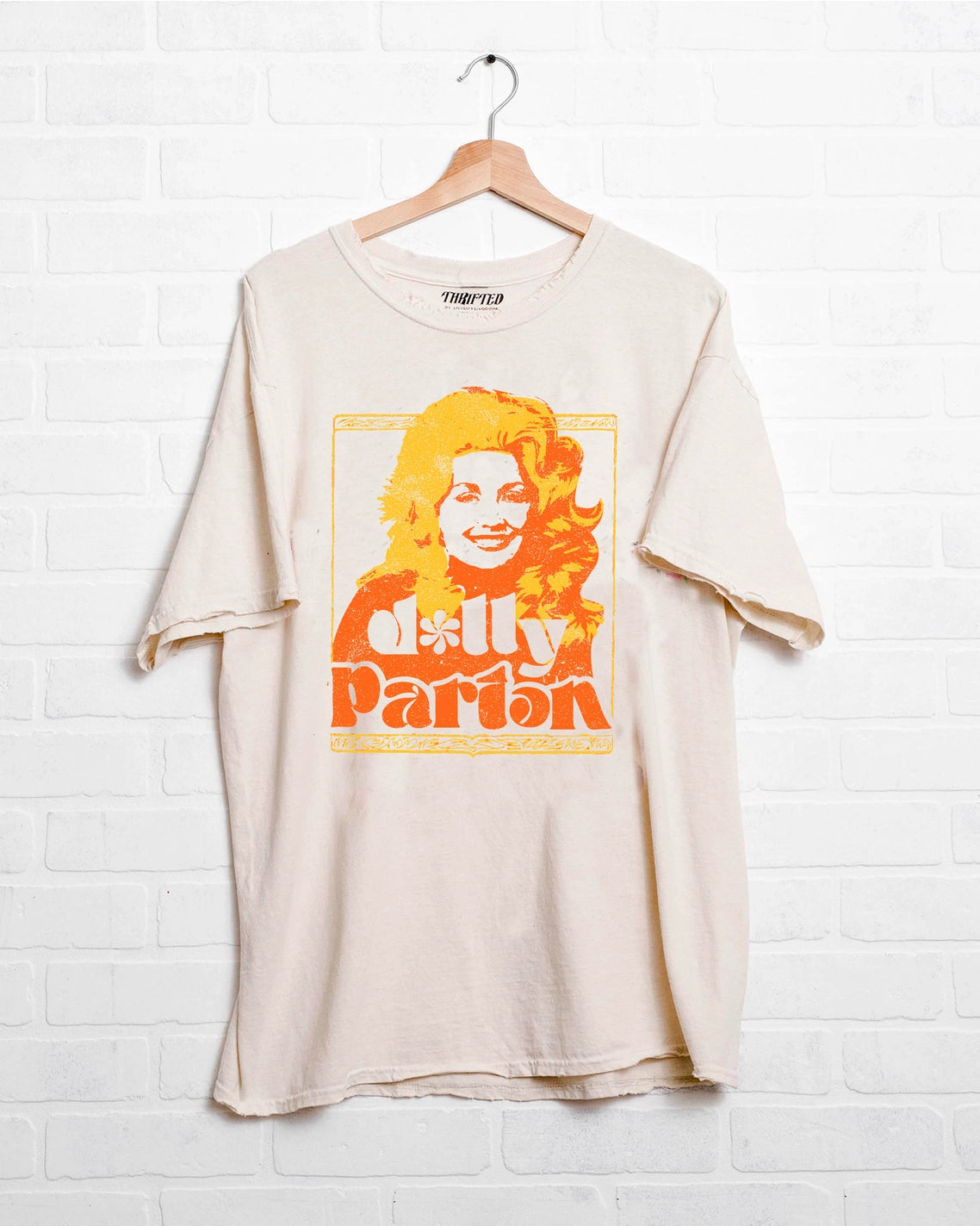 dolly parton golden graphic t-shirt in white