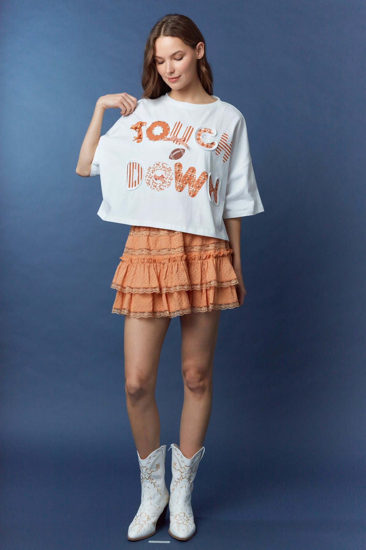 Touch Down Crop Tee