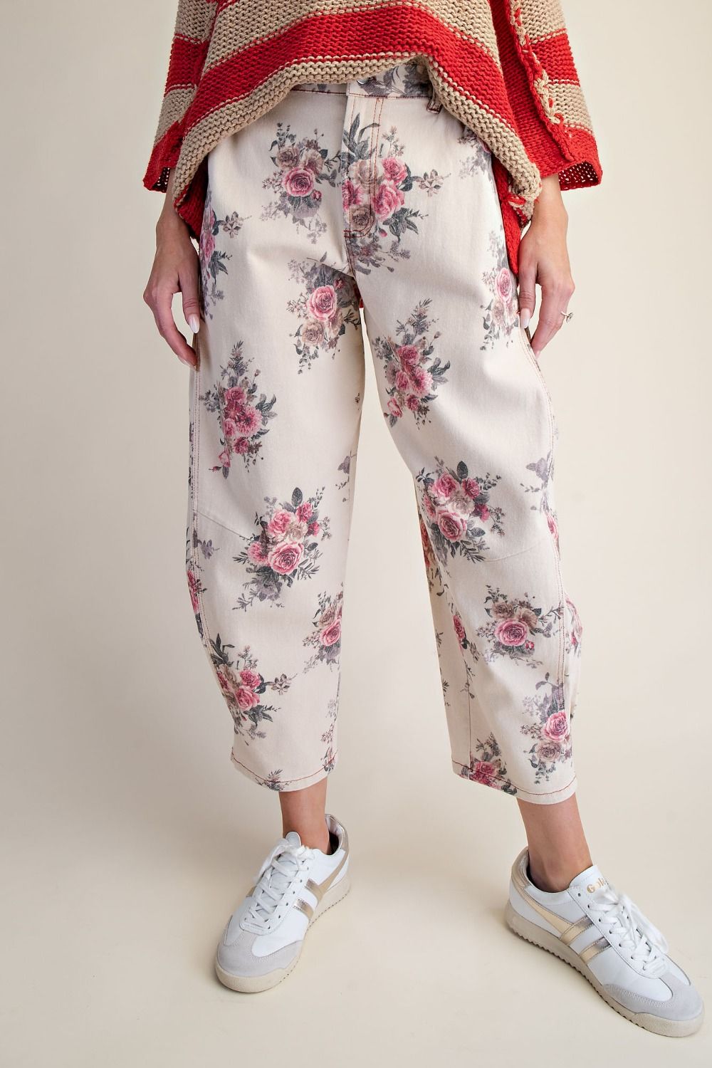 Cottage Garden Floral Barrel Pants