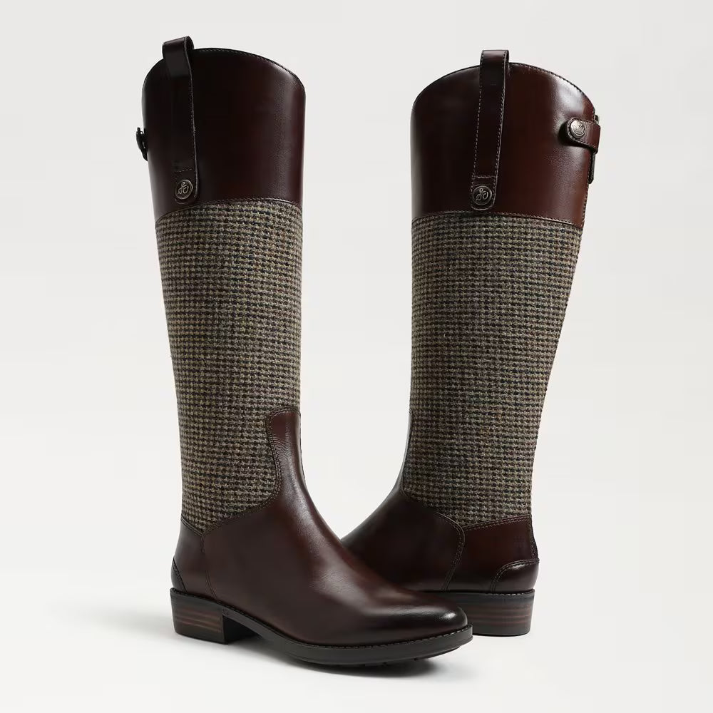Sam Edelman Penny Leather Riding Boot in brown multi 