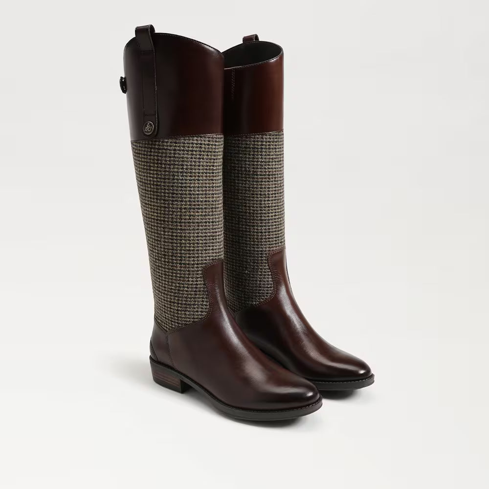 Sam Edelman Penny Leather Riding Boot in brown multi 