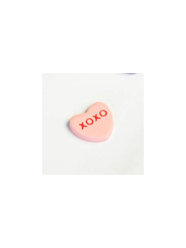 Candy Heart Studs XOXO Pink