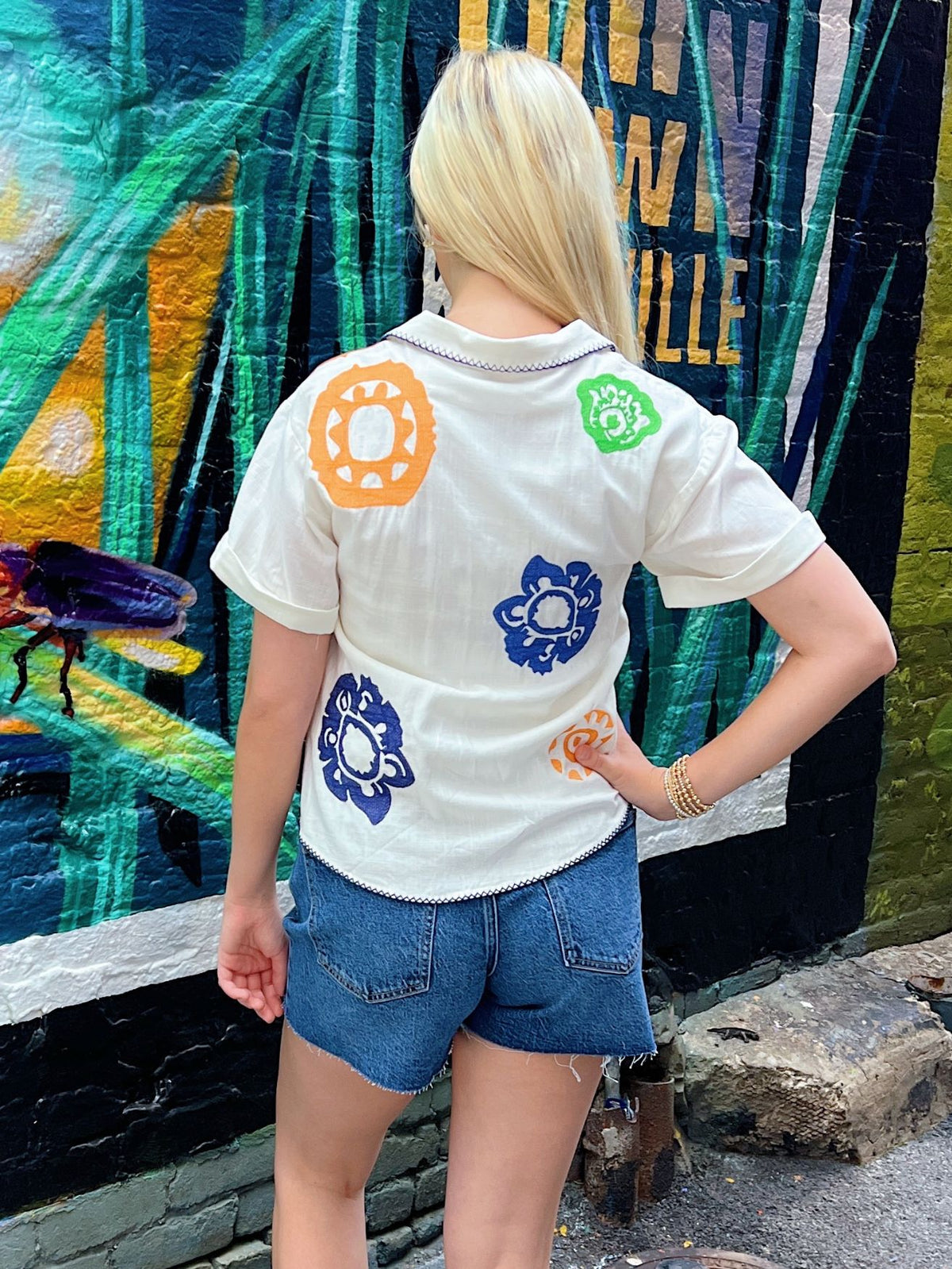 Eliza Embroidery Floral Shirt