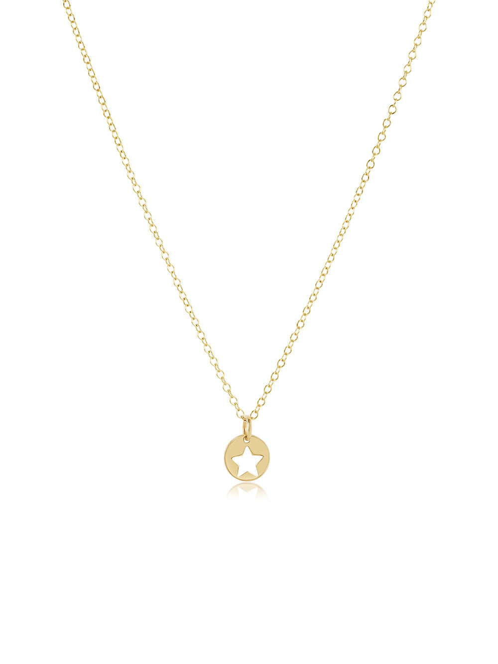 enewton 16" Necklace Gold - Star Small Gold Disc