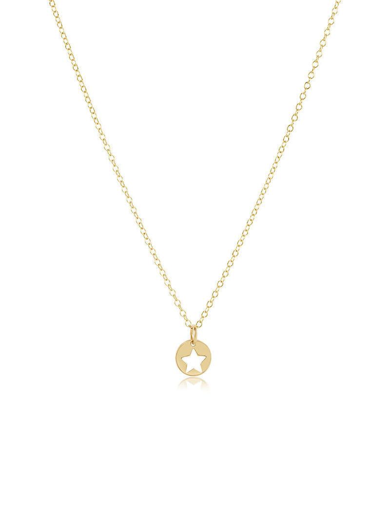 enewton 16" Necklace Gold - Star Small Gold Disc