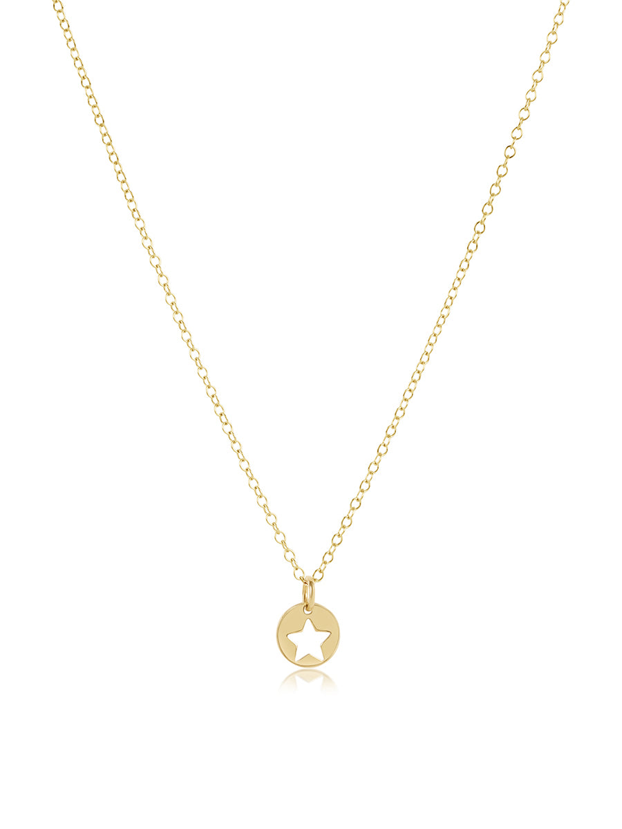 enewton 16" Necklace Gold - Star Small Gold Disc
