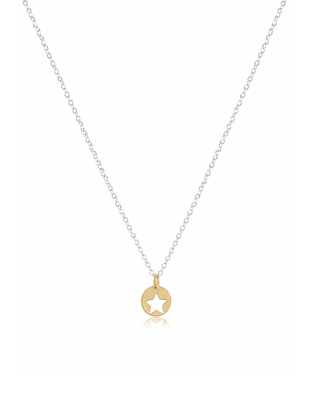enewton 16" Necklace Mixed Metal - Star Small Gold Disc