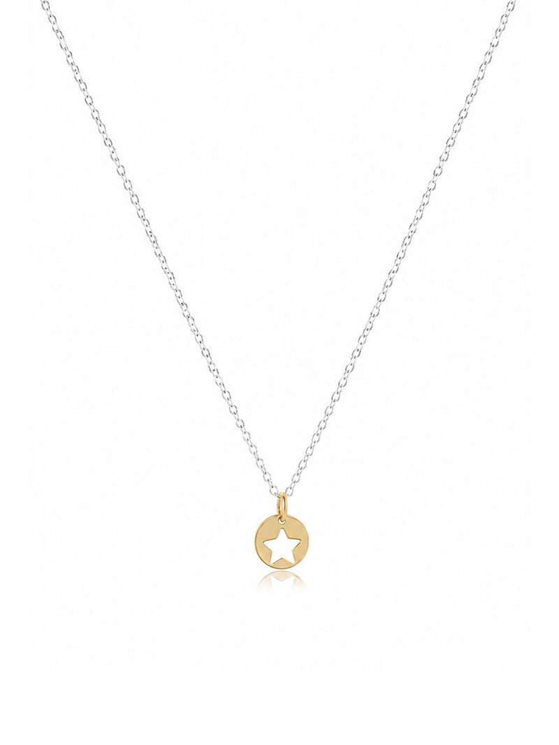 enewton 16" Necklace Mixed Metal - Star Small Gold Disc