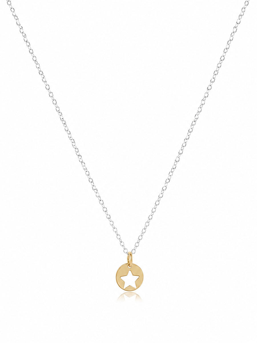 enewton 16" Necklace Mixed Metal - Star Small Gold Disc