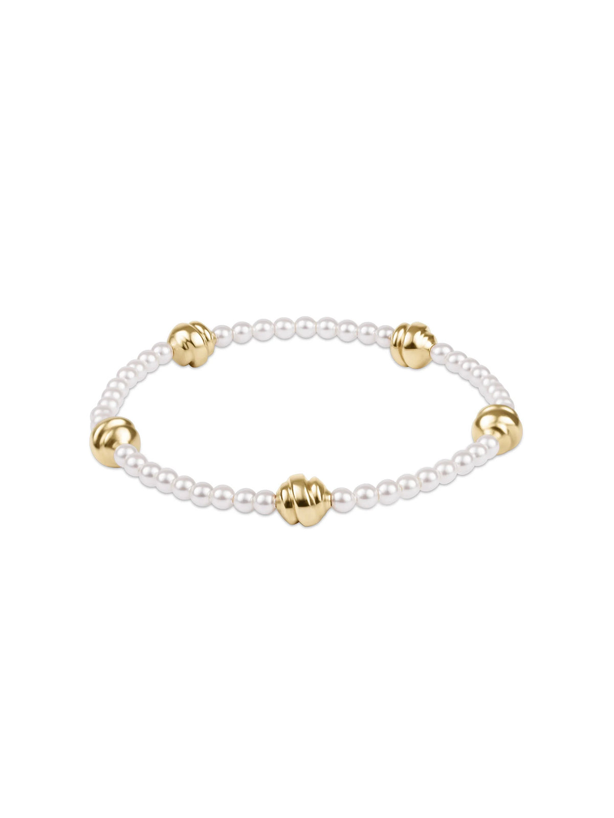 enewton Admire Small Gold 3mm Pearl Bracelet