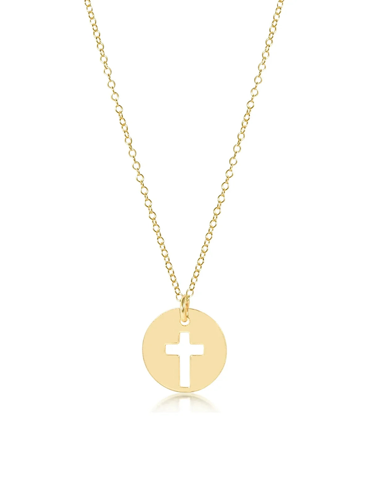 enewton 16" Blessed Gold Disc Necklace