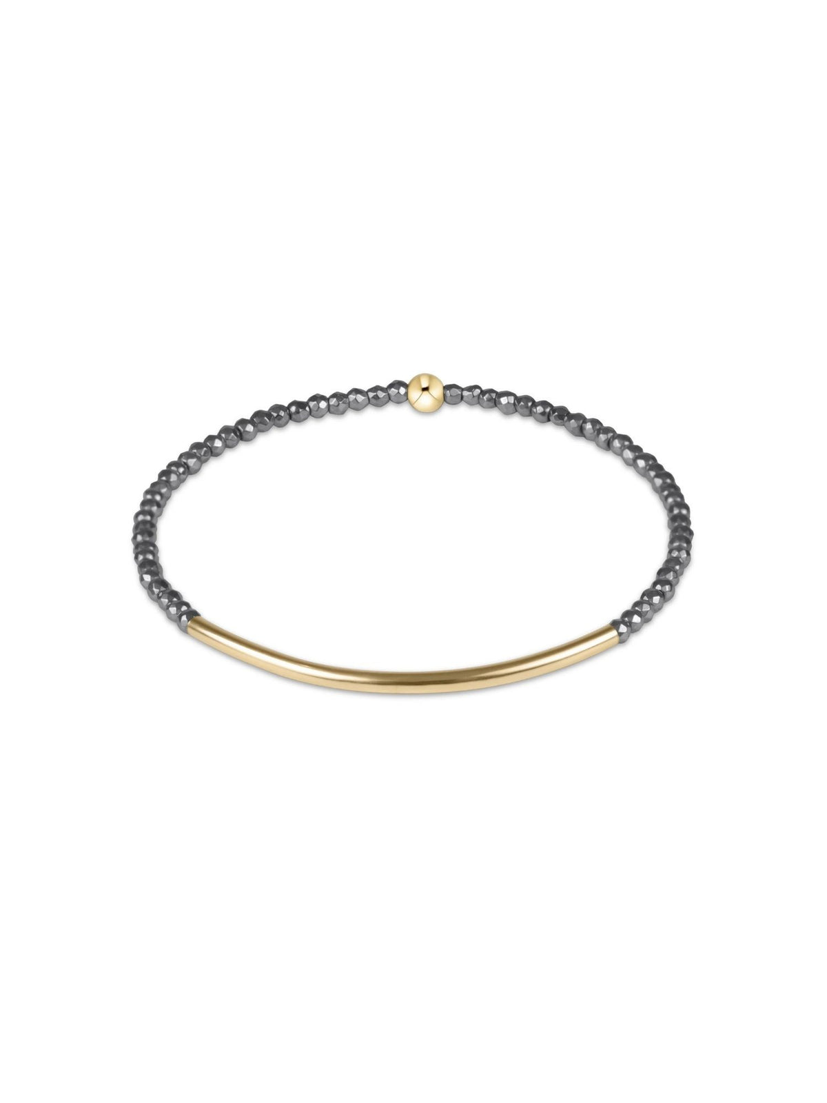 enewton Bliss Bar Silver Faceted Hematite Bracelet: 2mm