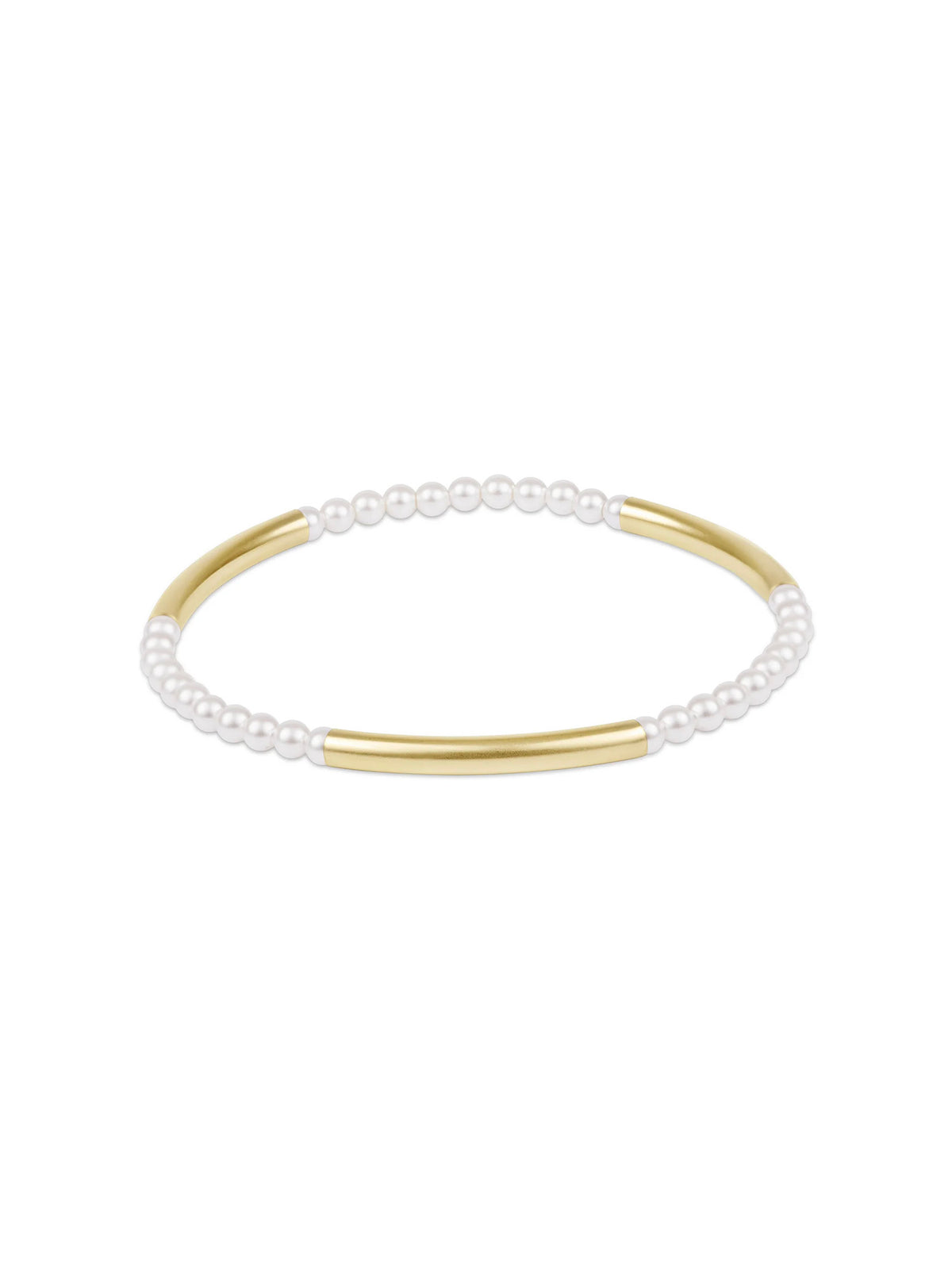 enewton Bliss Bar Pattern Pearl 3mm Bracelet