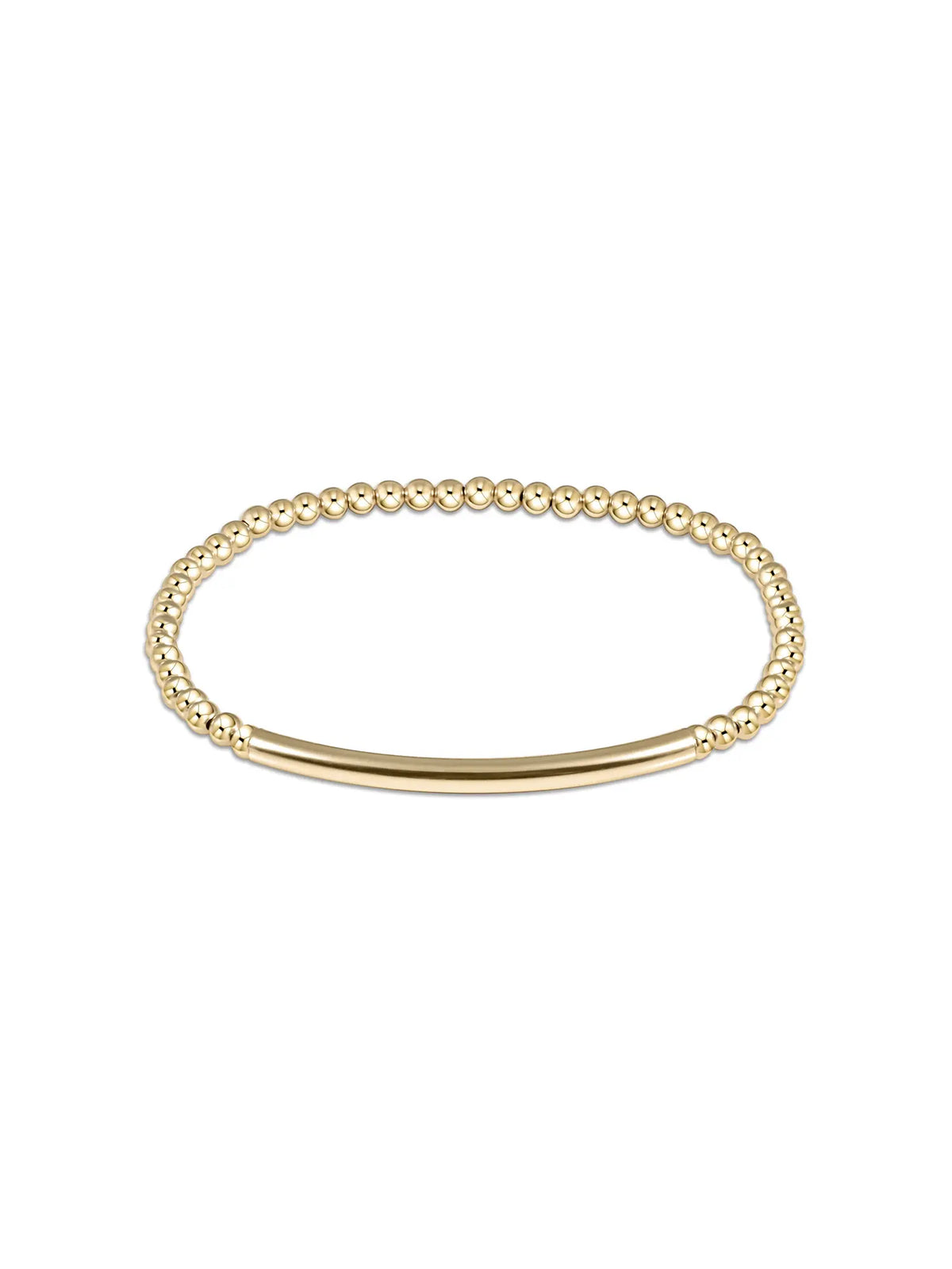 enewton Bliss Bar Smooth Gold 3mm Bracelet