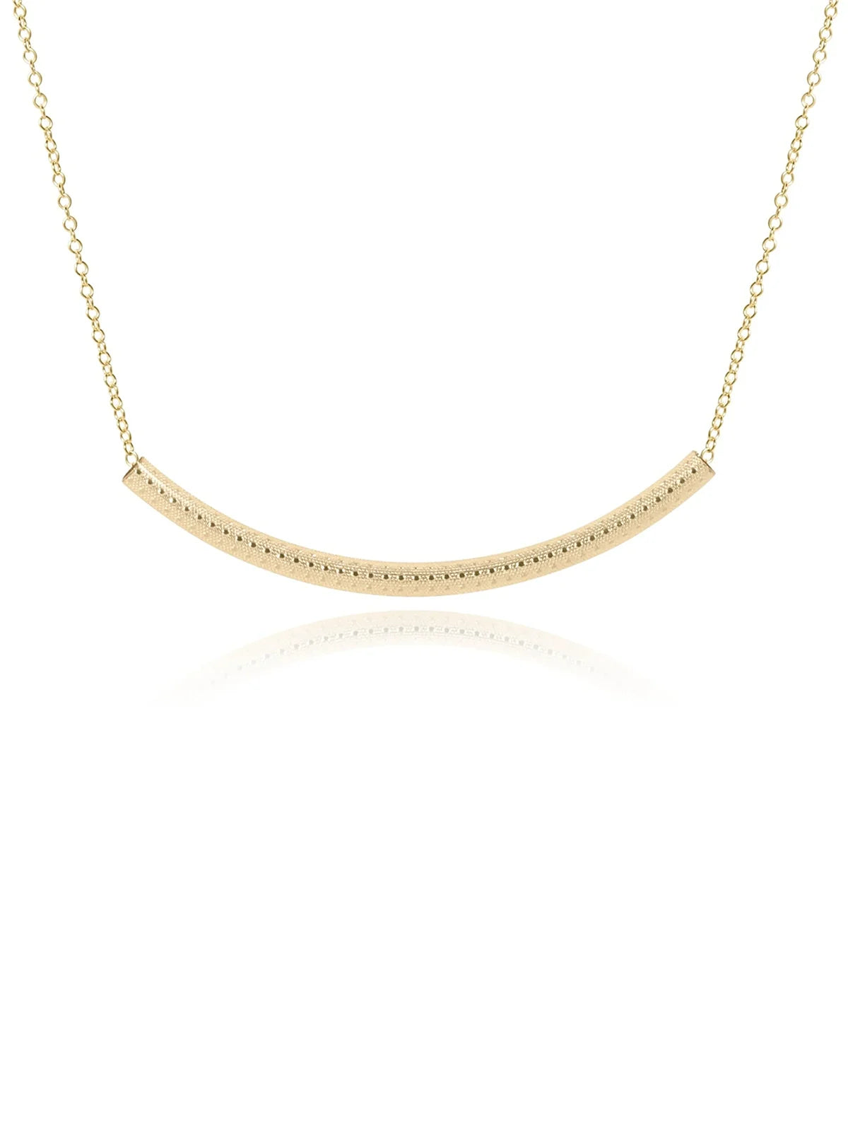 enewton 16" Bliss Bar Textured Gold Necklace