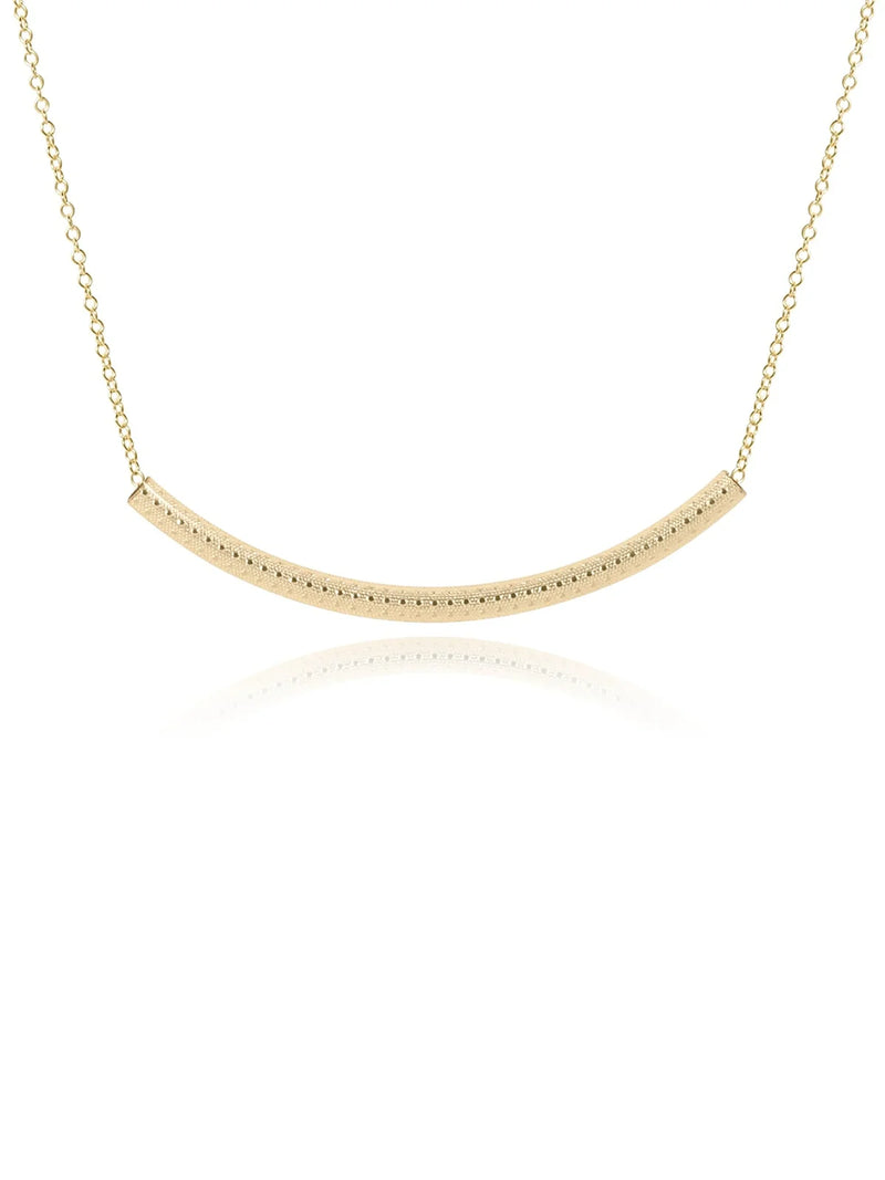 enewton 16" Bliss Bar Textured Gold Necklace