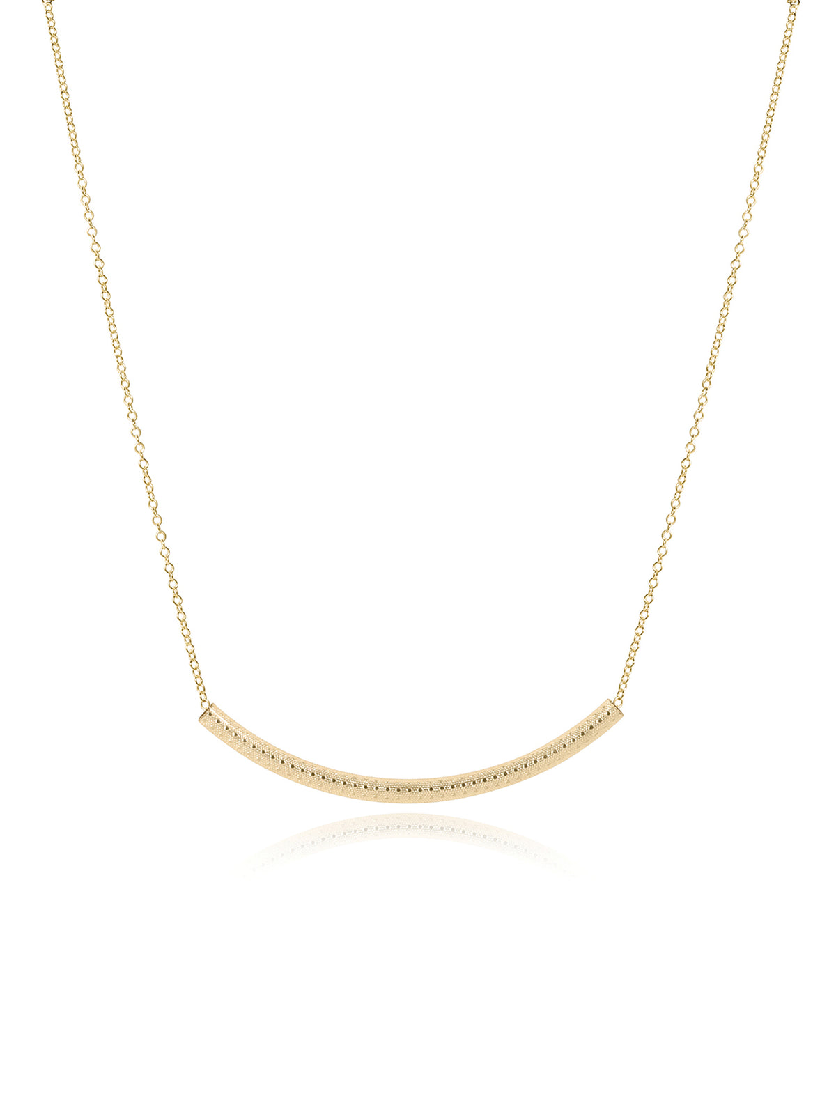 enewton 16" Bliss Bar Textured Gold Necklace