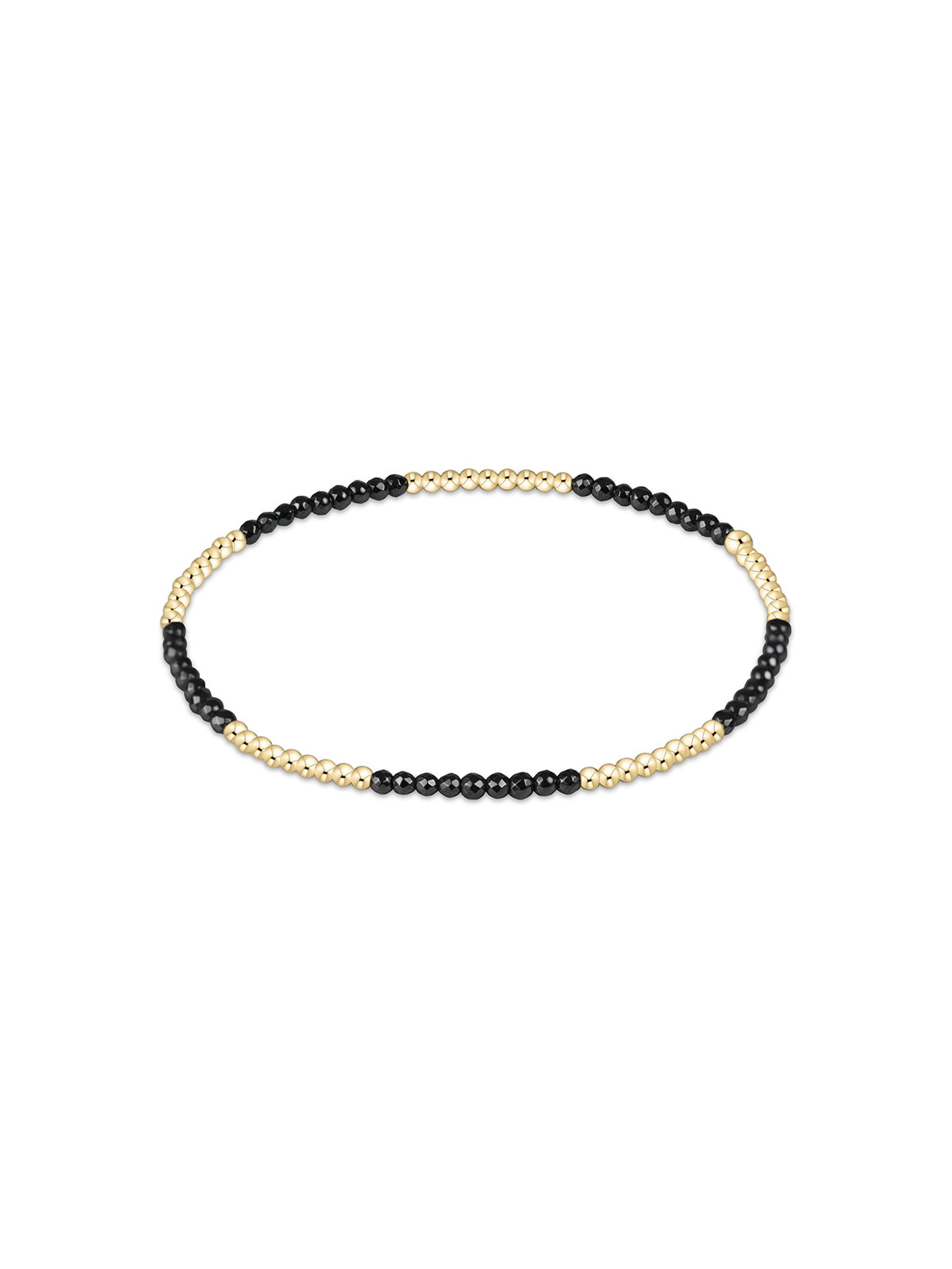 enewton Blissful Pattern 2mm Bead Bracelet Faceted Hematite