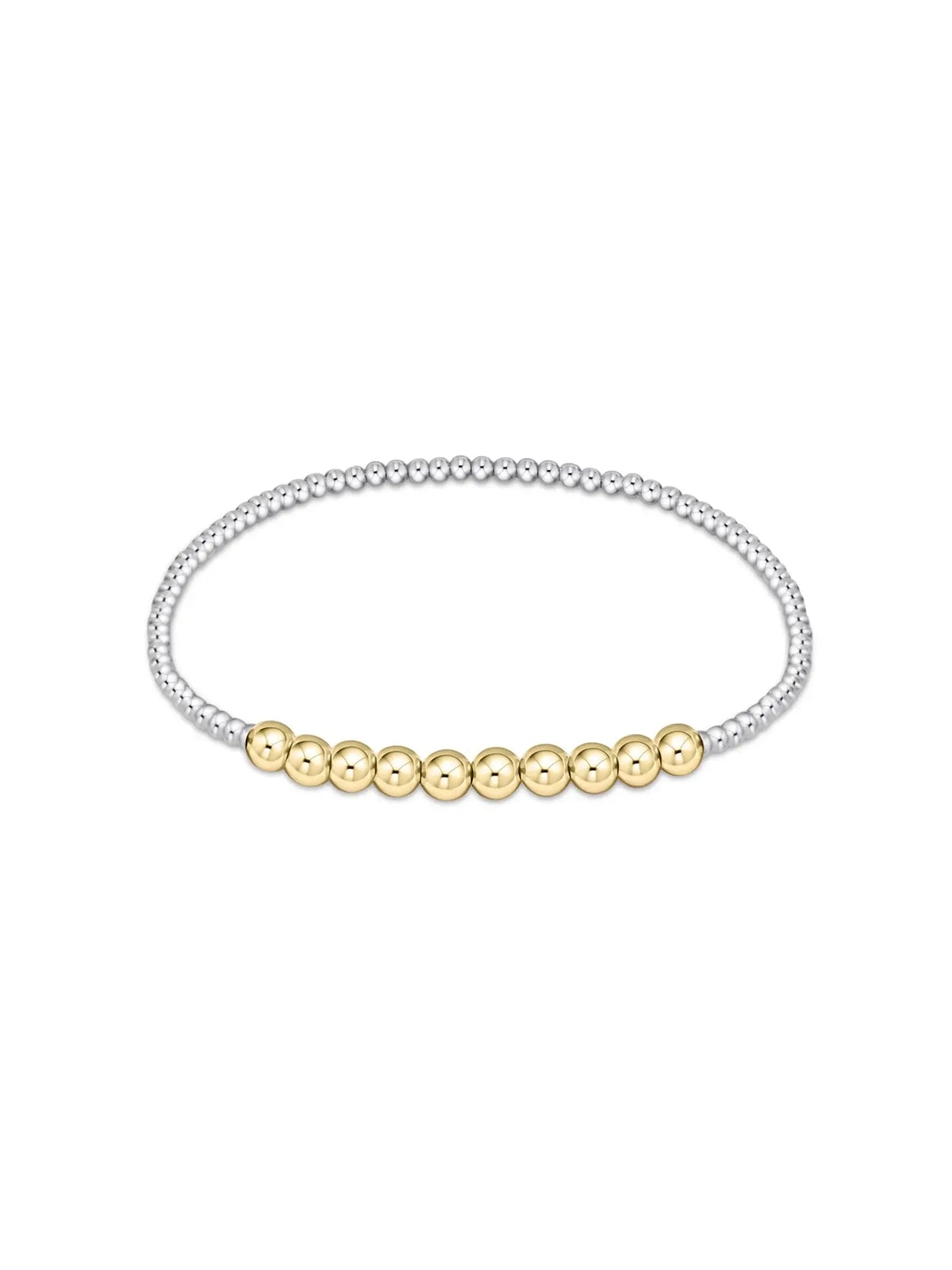 enewton Classic Beaded Bliss 2mm/4mm Bead Bracelet Mixed Metal 14k Gold-Filled Sterling Silver Beads