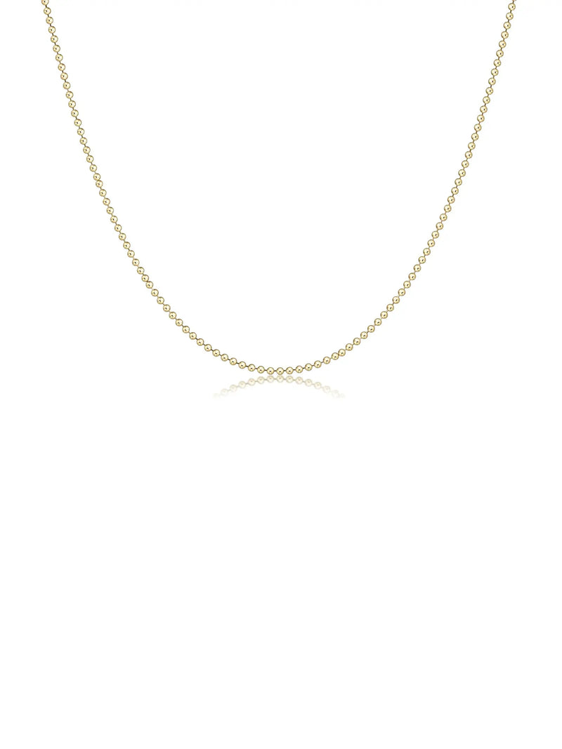 enewton classic beaded 14k gold-filled chain choker necklace 15"