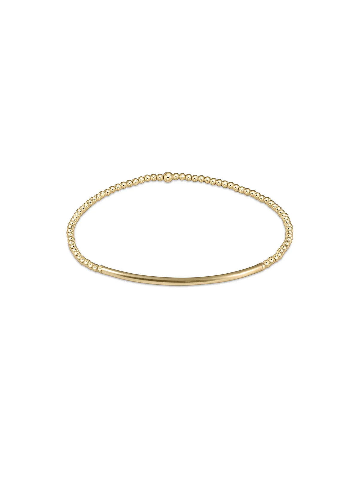 enewton Classic Bliss Bar 2mm Gold Bead Bracelet 14k Gold-Filled