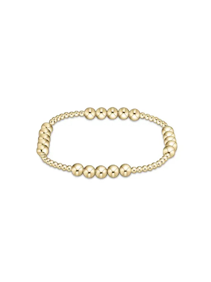 enewton classic blissful pattern 2.5mm 5mm gold filled bead bracelet