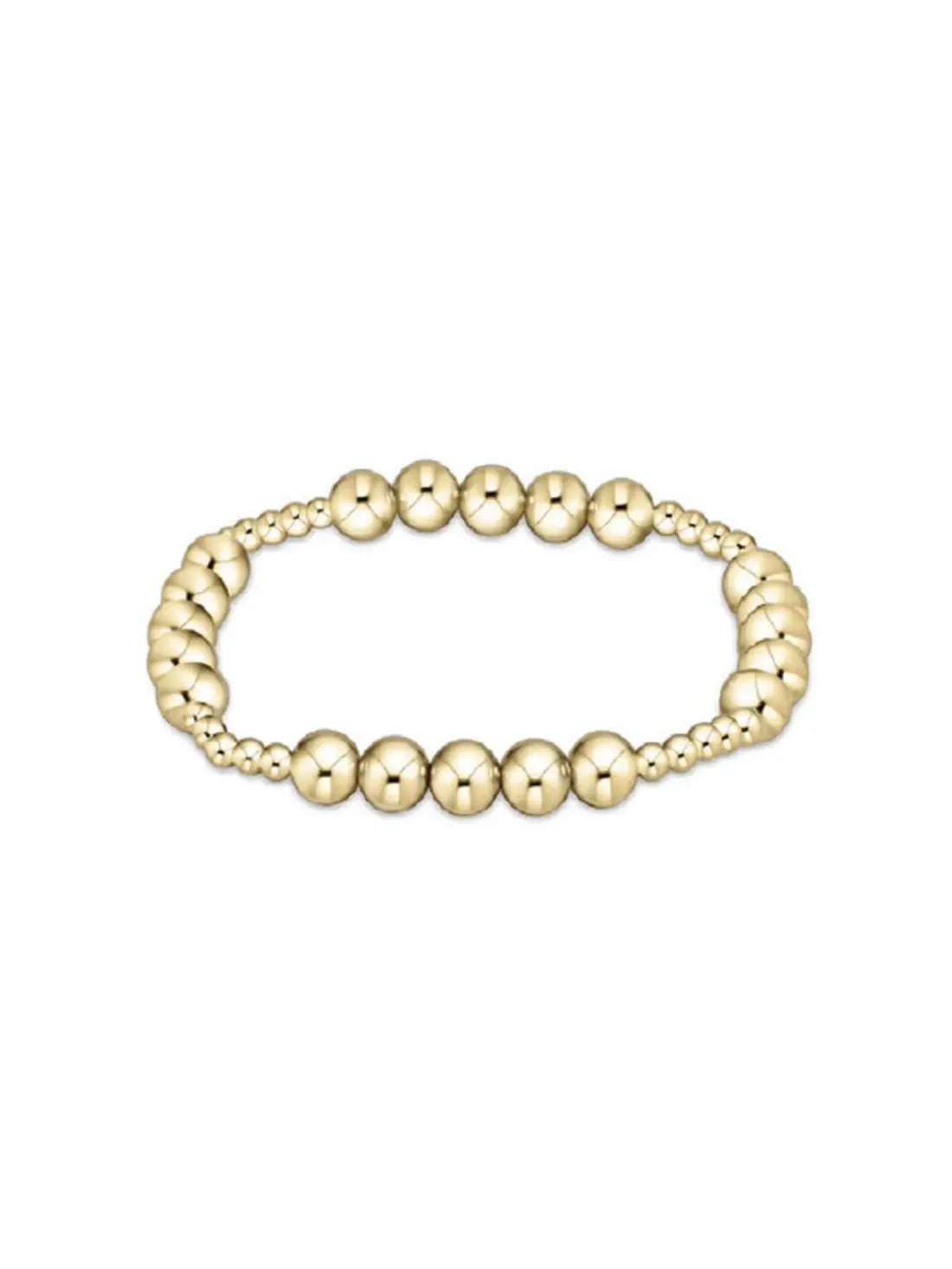 enewton classic blissful pattern 3mm 6mm gold filled bead bracelet