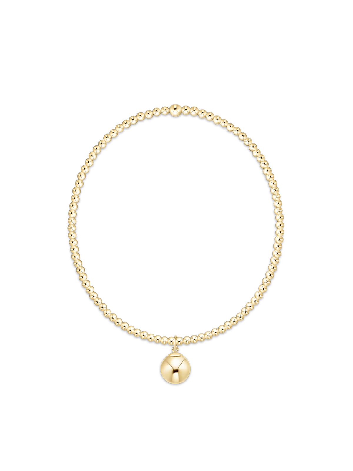 enewton Classic Gold 2mm Bracelet - Classic Gold 8mm Charm