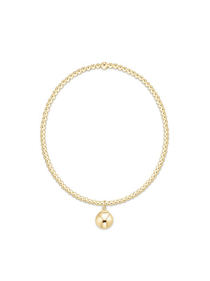 enewton Classic Gold 2mm Bracelet - Classic Gold 8mm Charm