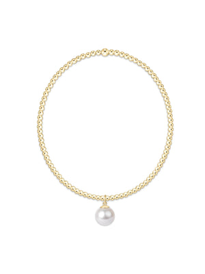 enewton Classic Gold 2mm Bracelet - Classic Pearl 8mm Charm