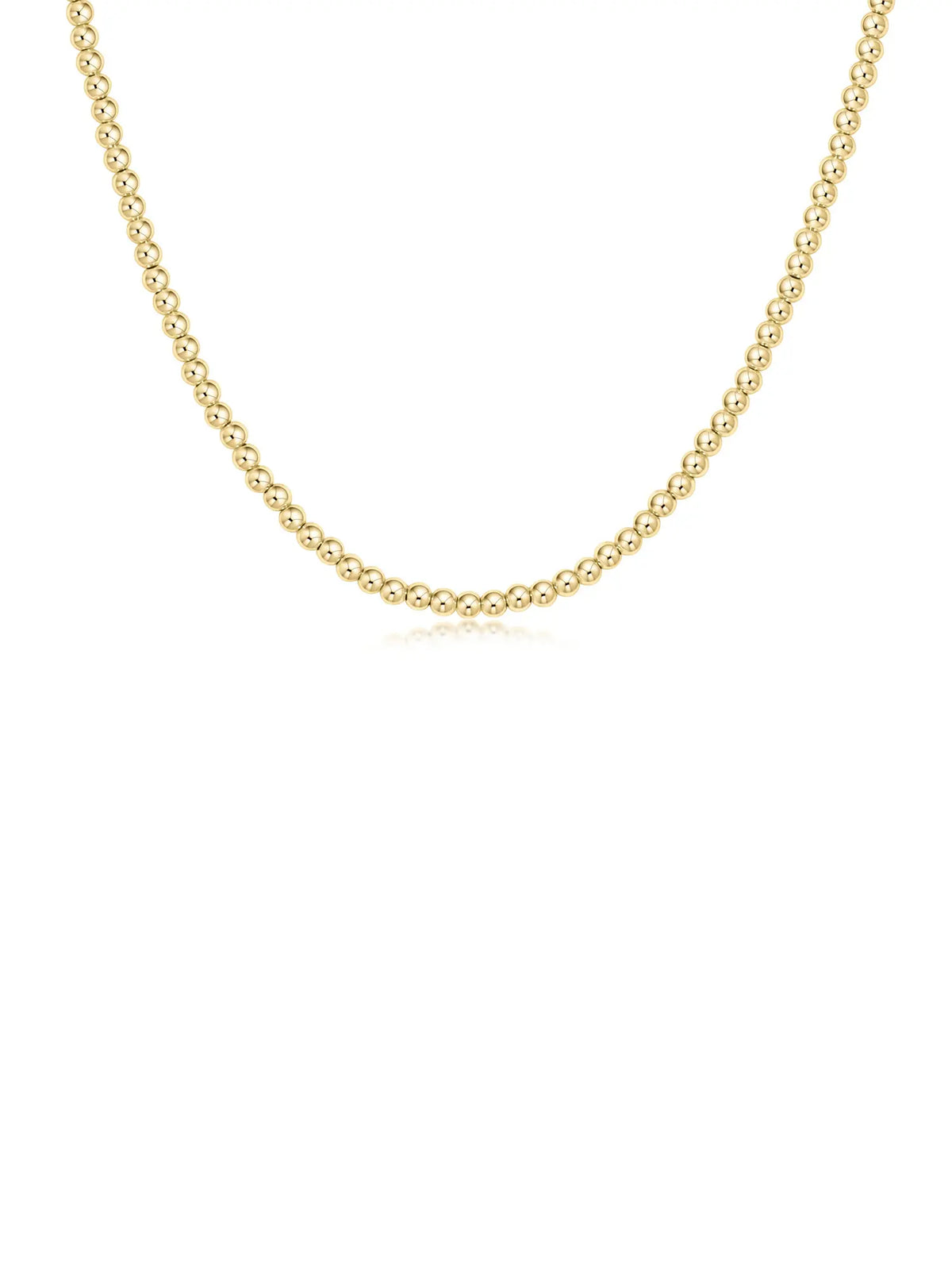 enewton classic 3mm 14k gold-filled beaded chain choker necklace 17"