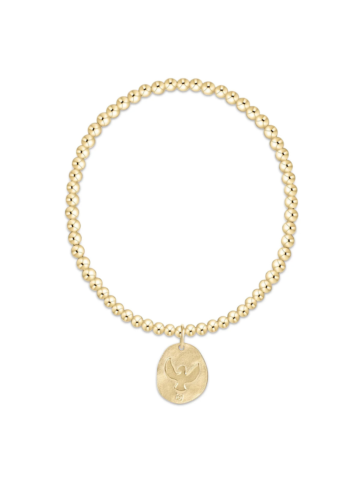 enewton Classic Gold 3mm Bracelet - Inspire America Gold Disc. enewton America 250 Collection.
