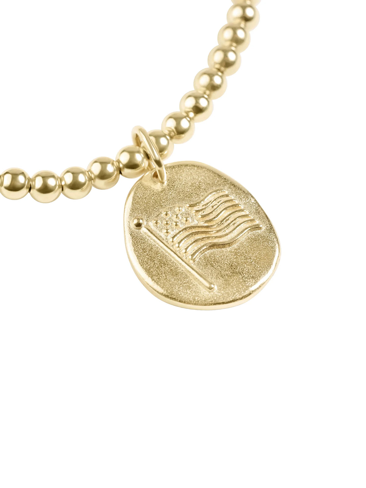 enewton Classic Gold 3mm Bracelet - Inspire America Gold Disc. enewton America 250 Collection.