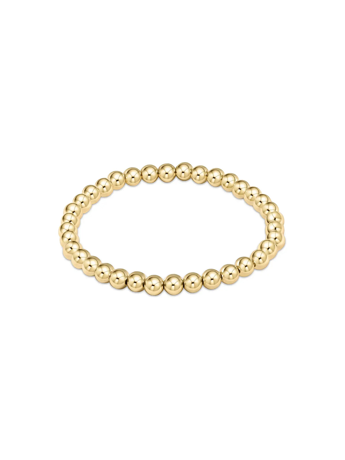 enewton jewelry classic 14k gold-filled beaded stretch bracelet 5mm