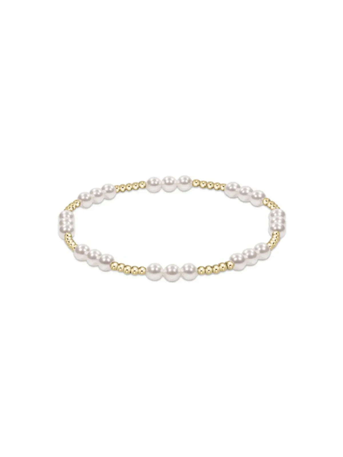 enewton Classic Joy Pattern 4mm Pearl Bead Bracelet 14k Gold-Filled