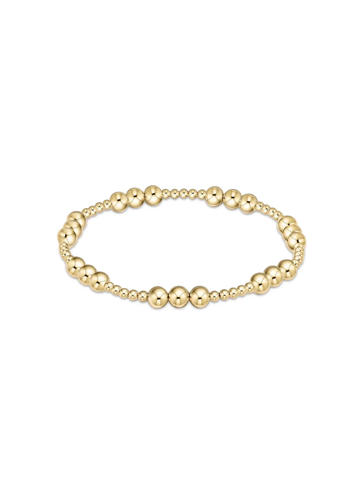 Enewton Classic Joy Pattern 5mm Gold Filled Bead Bracelet