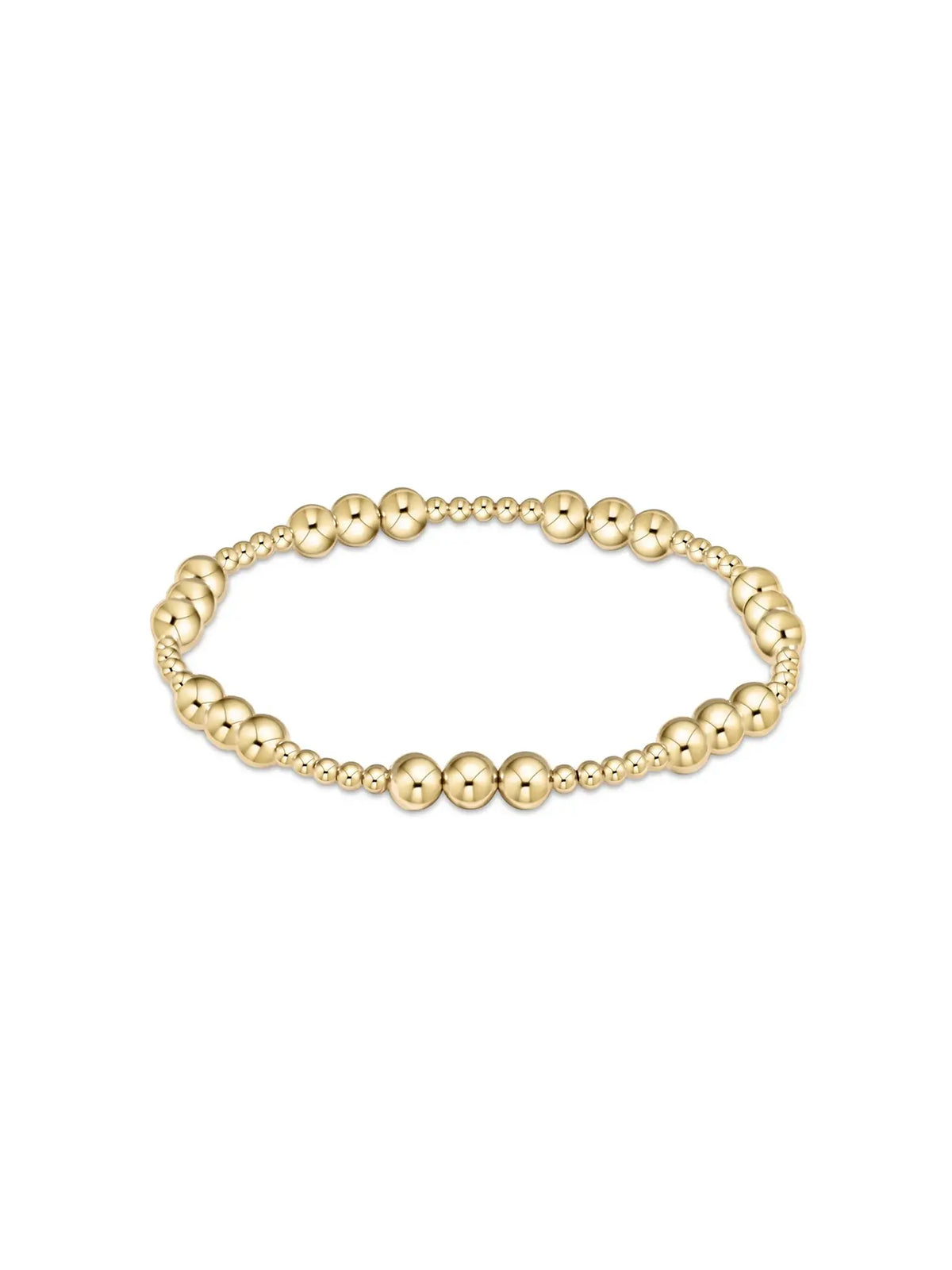 enewton Classic Joy Pattern 6mm Gold Filled Bead Bracelet