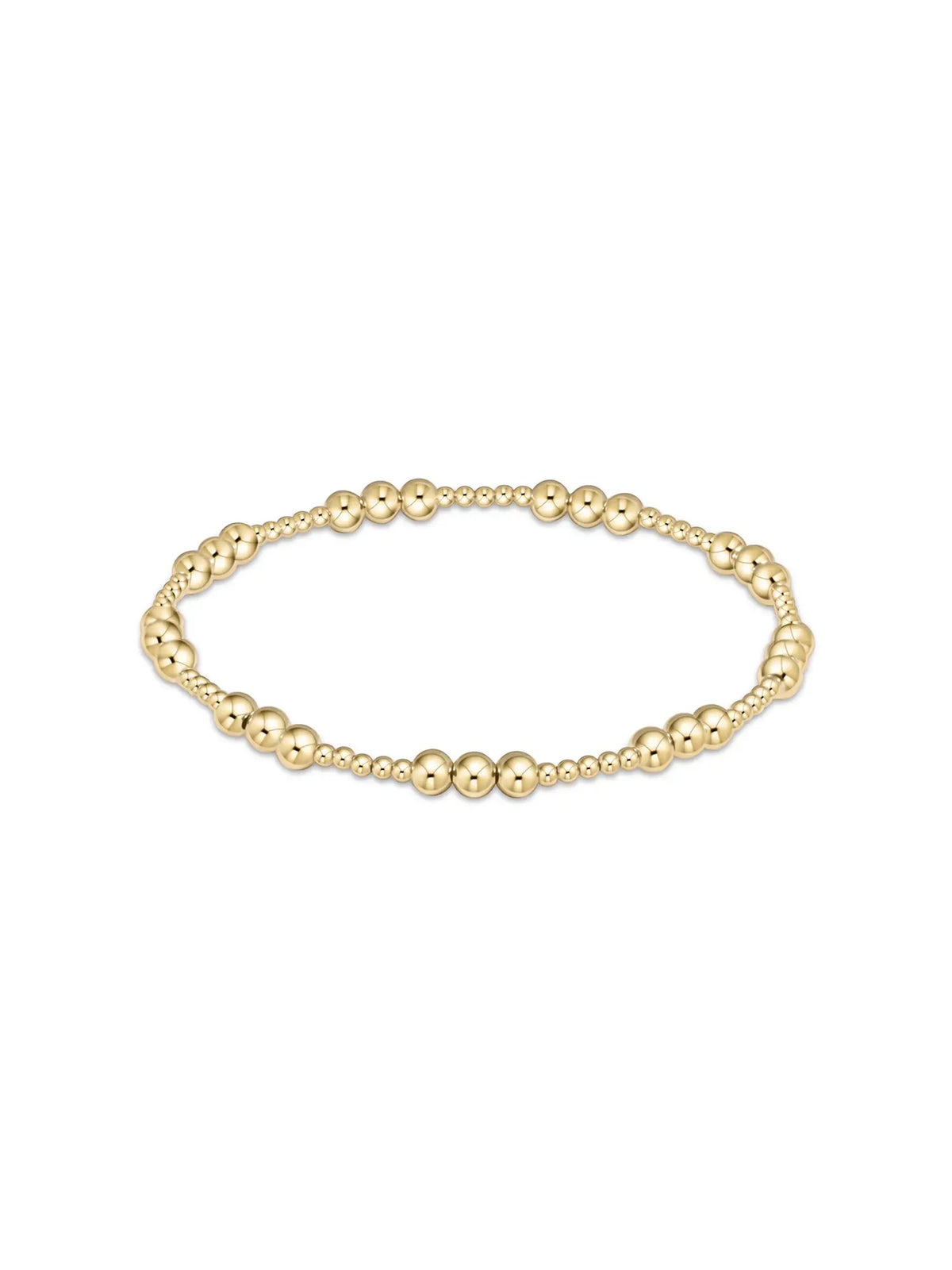 enewton classic joy pattern 14k gold filled bead bracelet 4mm