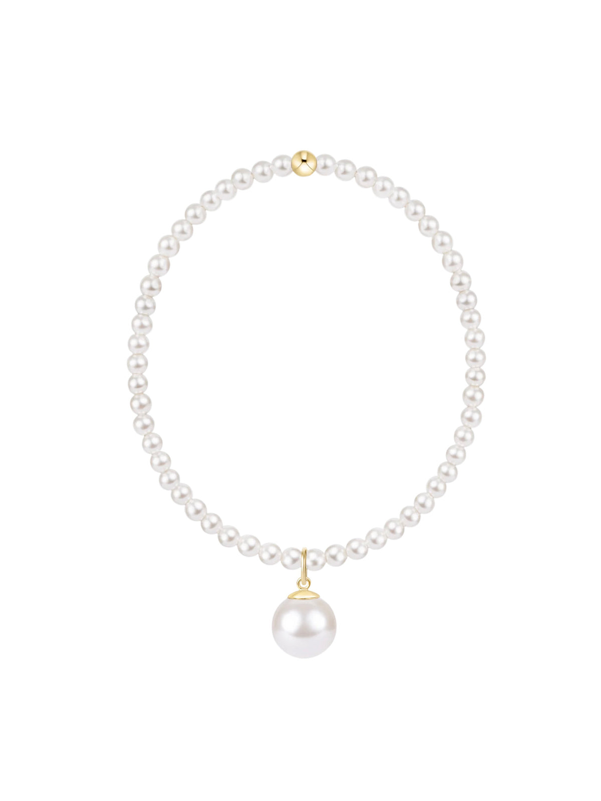 enewton Classic Pearl 3mm Bracelet - Classic Pearl 10mm Charm
