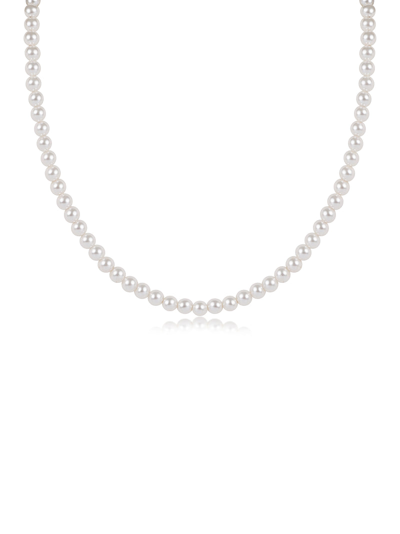 enewton 15" Classic Pearl 4mm Bead Choker Necklace Gold