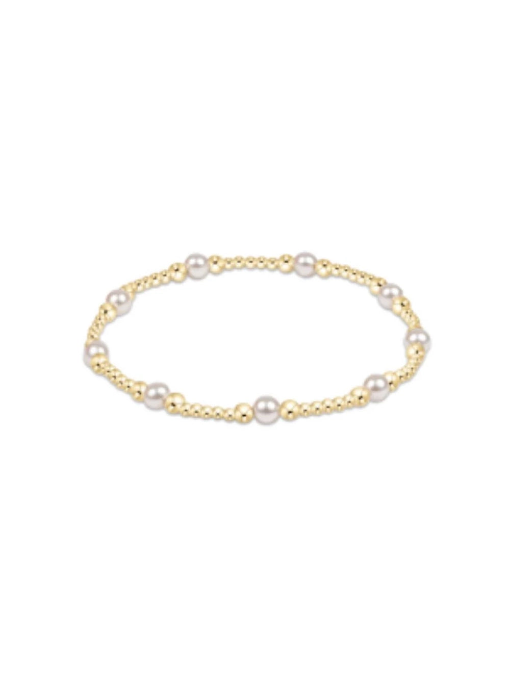 enewton Classic Purpose Pattern 4mm Bead Bracelet Pearl 14k Gold-Filled