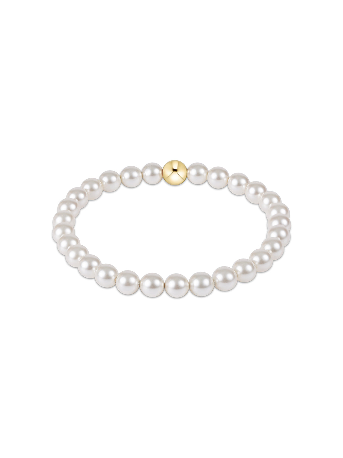 enewton Classic Pearl 6mm Bead Bracelet Gold