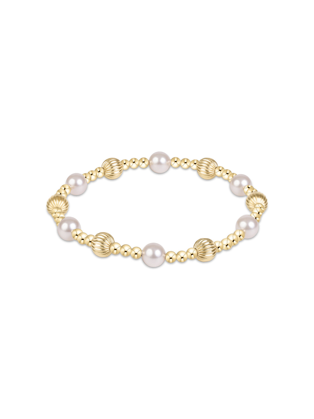 enewton Dignity Sincerity Gold 6mm Bracelet - Pearl