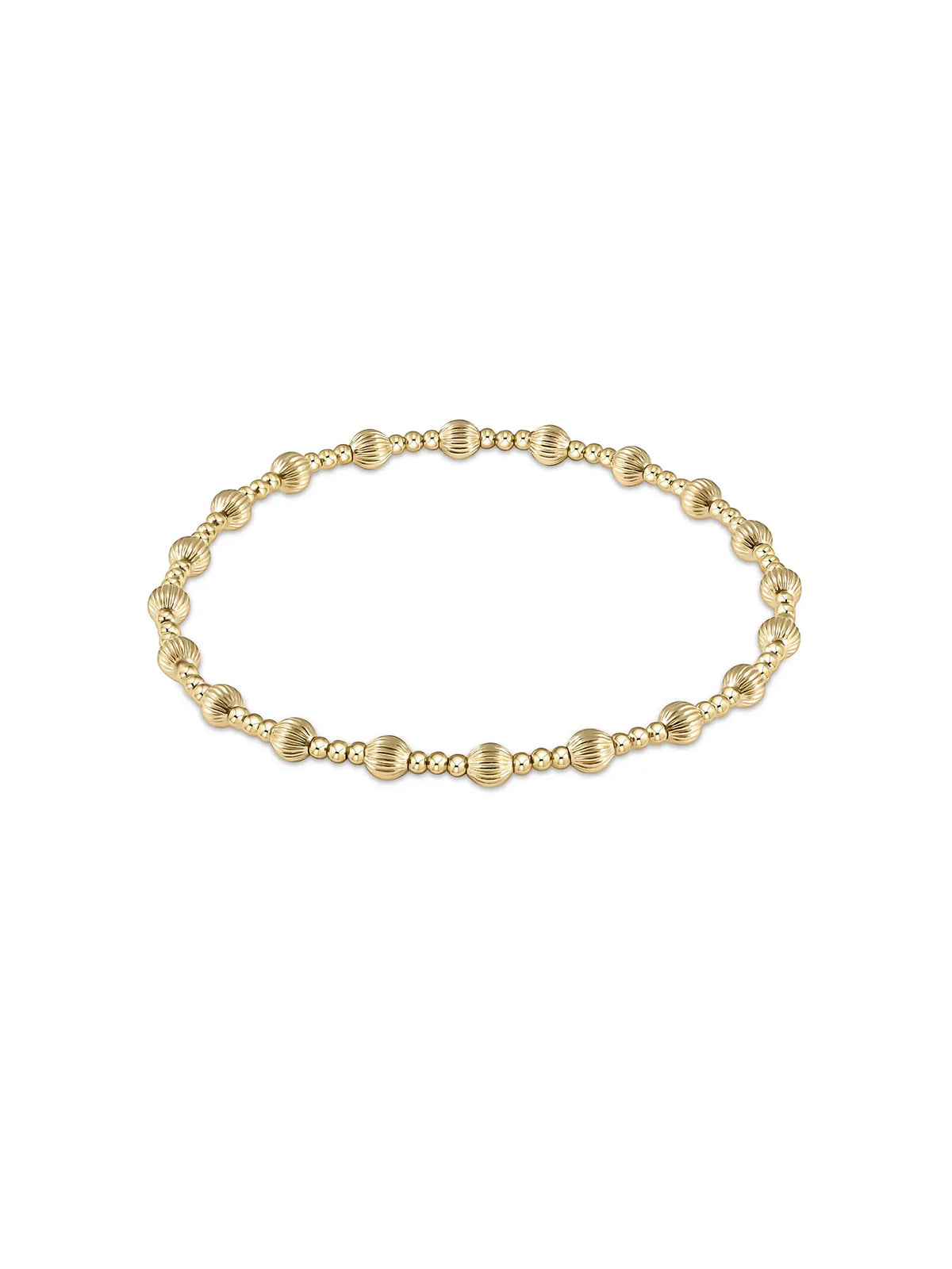 enewton Dignity Sincerity Pattern 4mm Gold Bead Bracelet 14k Gold-Filled