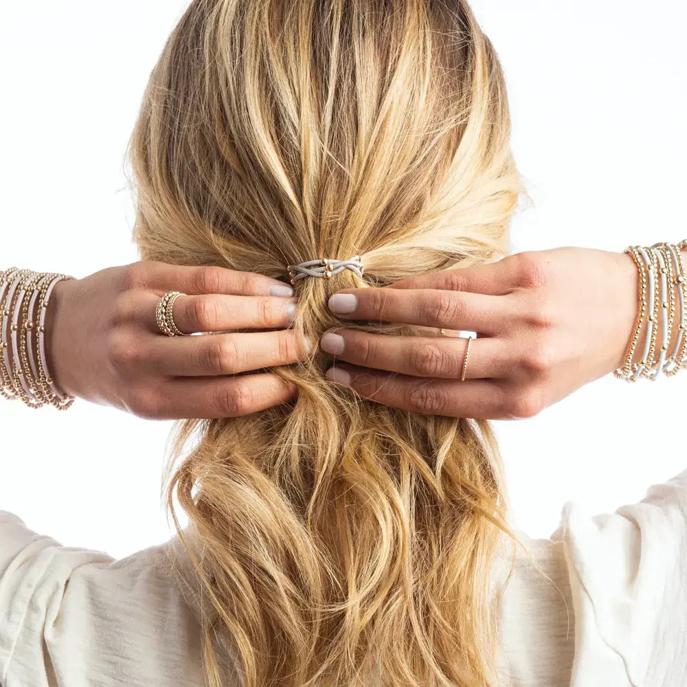 enewton Essentials Cord Bead Bracelet Hair-Tie Gold-Filled