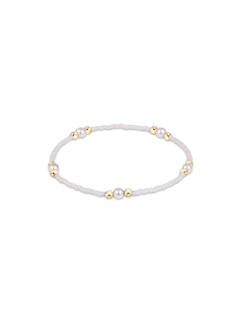 enewton Gameday Purpose Pearl Bracelet white