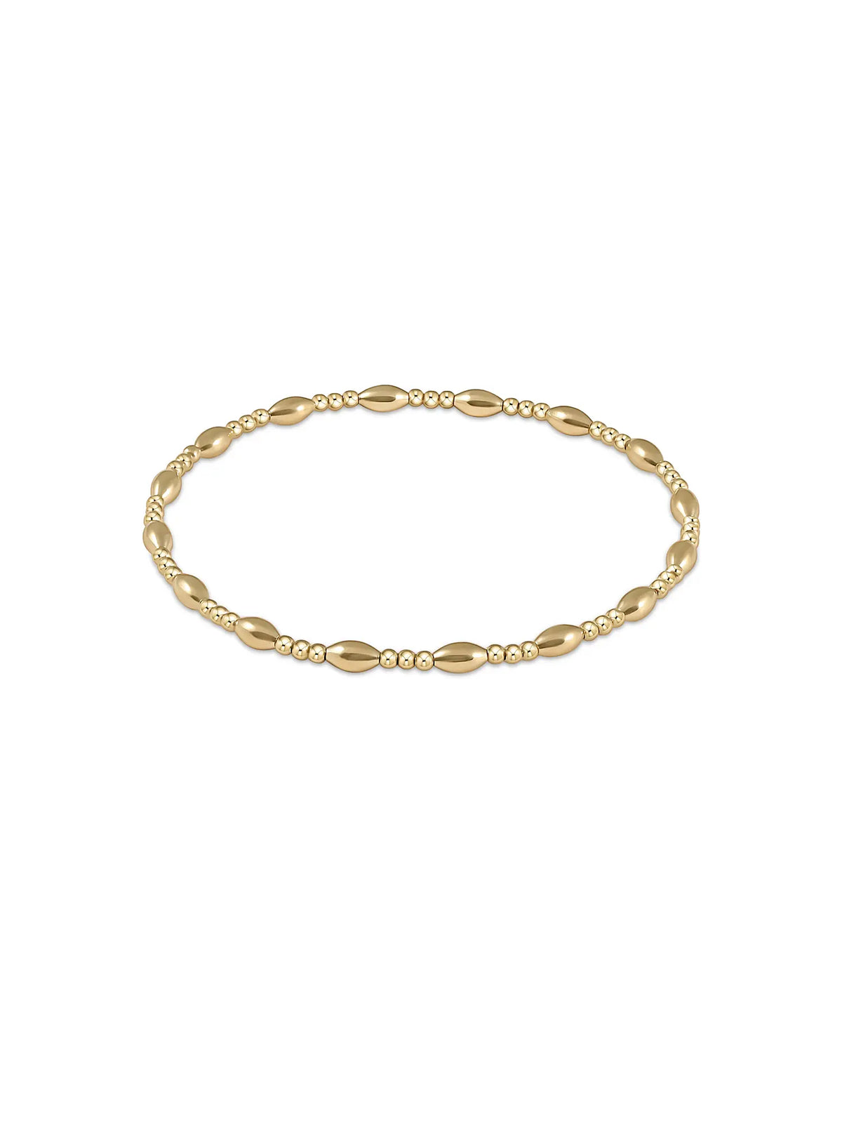 enewton Harmony Sincerity Pattern 2mm Gold Bead Bracelet 14k Gold-Filled