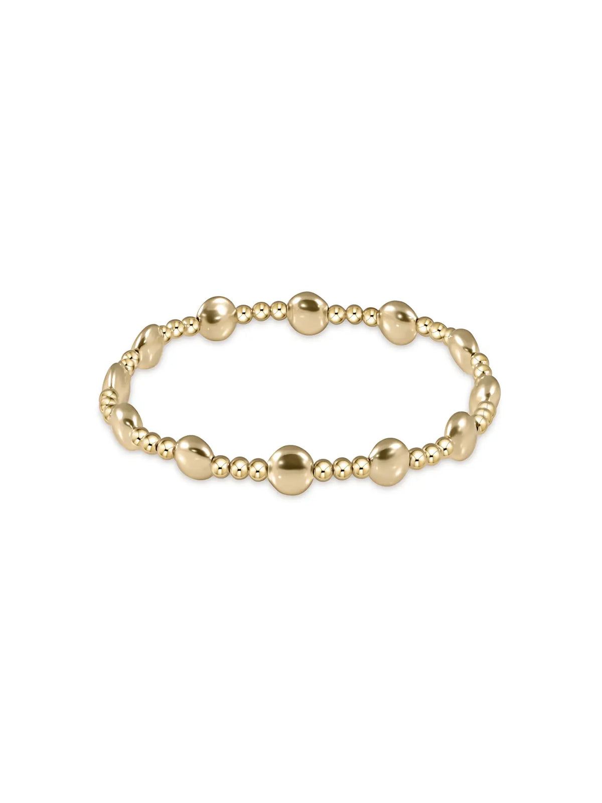 enewton Honesty Sincerity Pattern 6mm Gold Bead Bracelet 14k Gold-Filled